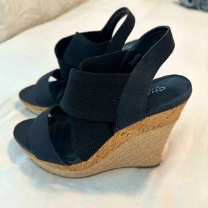 Charles David Black Wedges Size 8.5